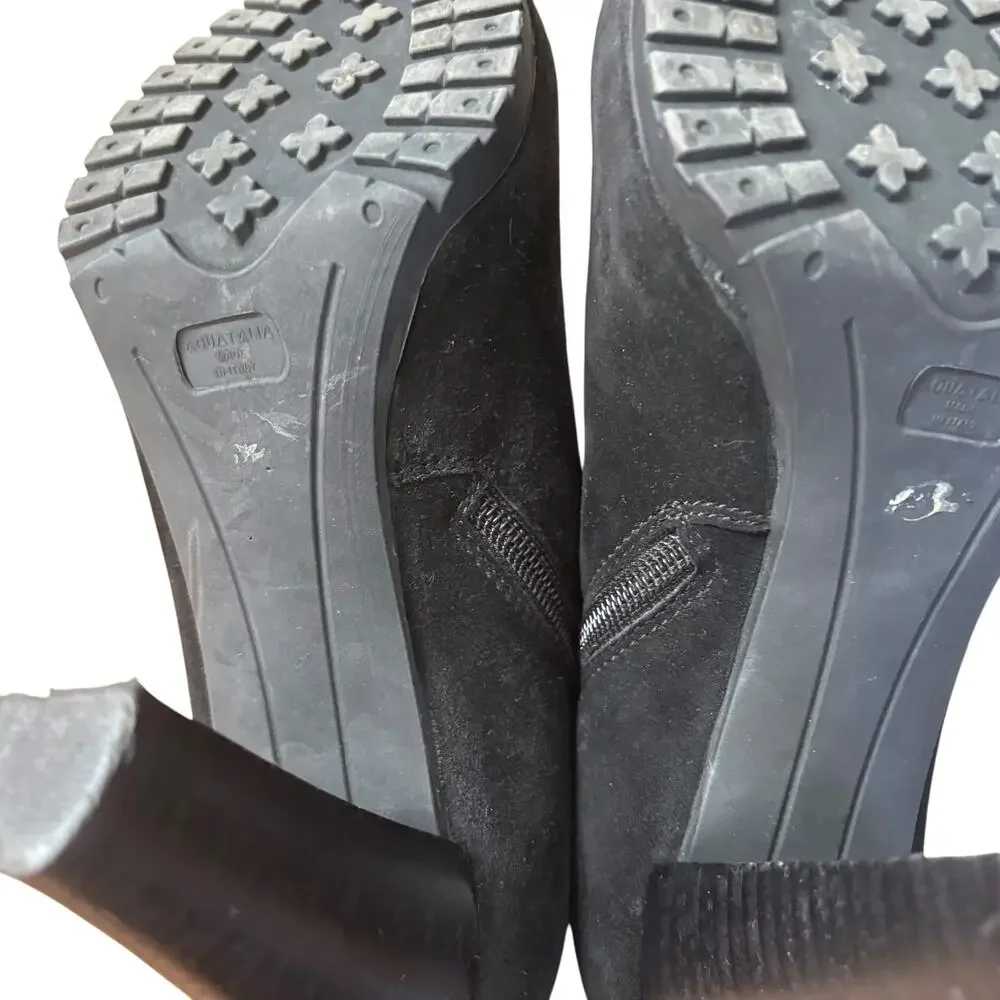 Aquatalia Suede & Leathe Ankle Booties Size 5.5
